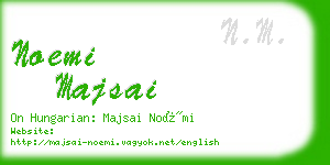 noemi majsai business card